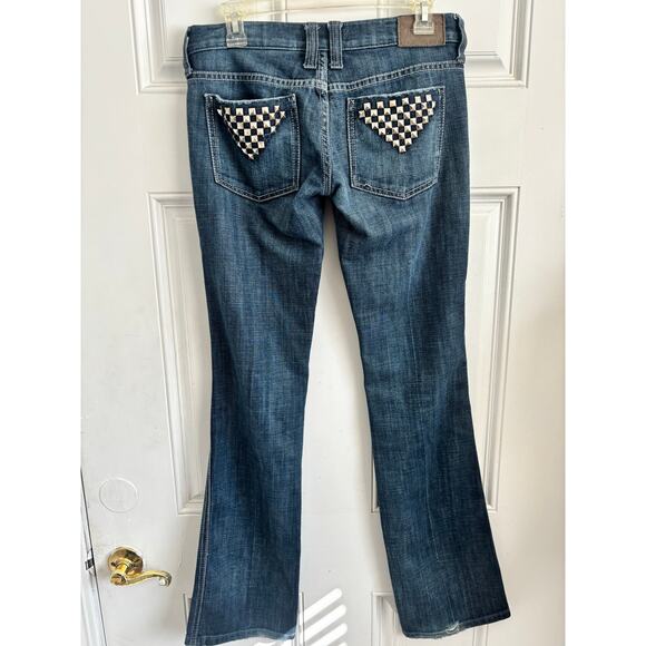 Vintage Frankie B low rise y2k jeans with studded pockets size 27 - Picture 3 of 8